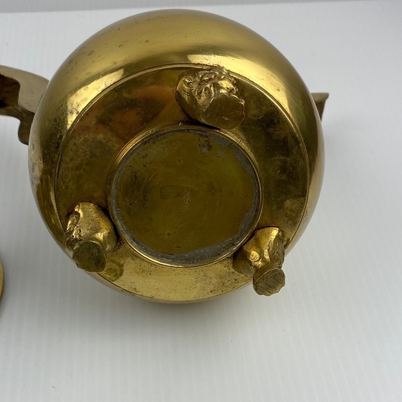 Vintage Brass Incense Burner Lion - Picture 9 of 14